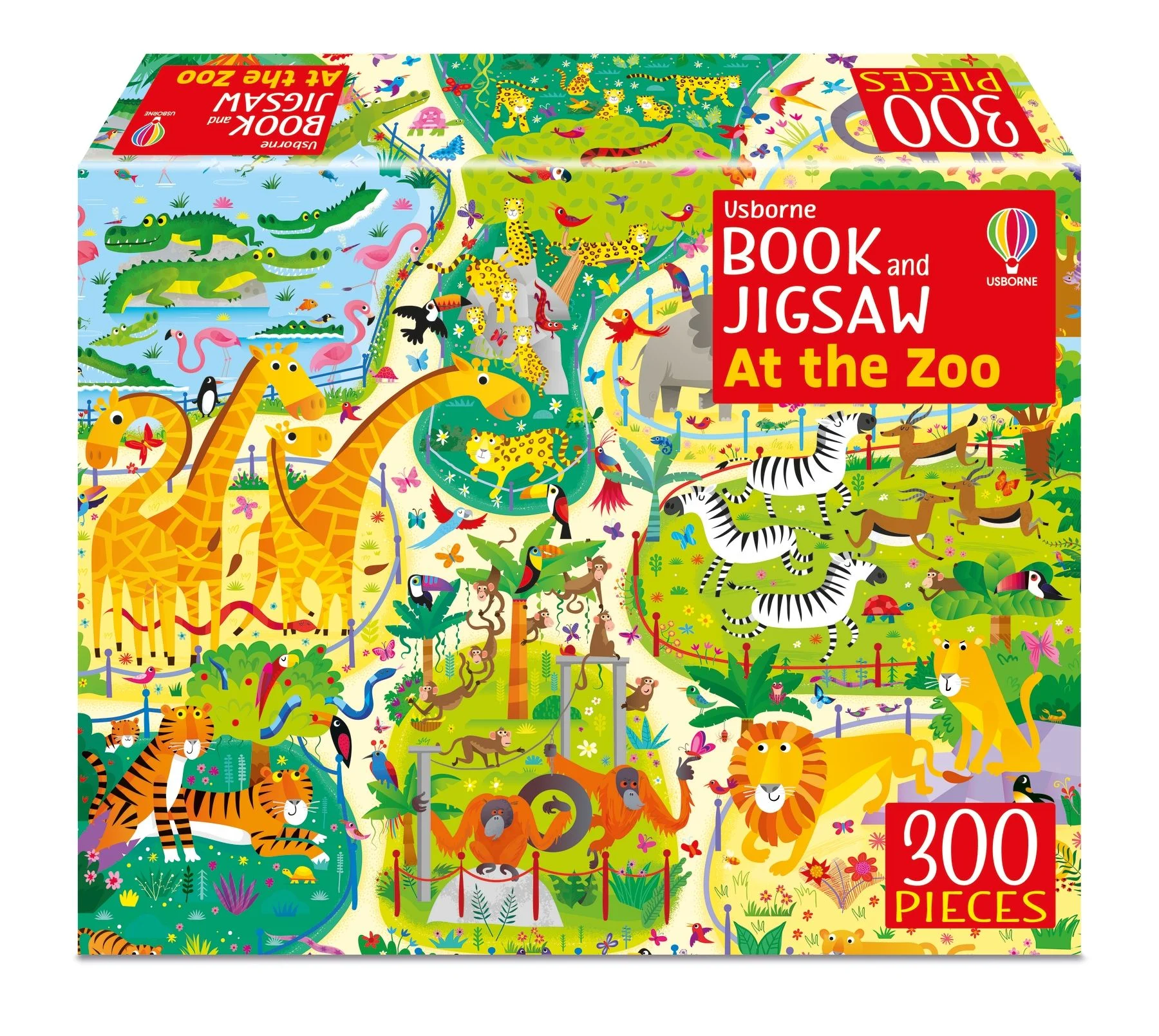 Puzzle - 9781805077732 Usborne Book and Jigsaw At the Zoo