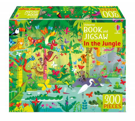 Puzzle - 9781805077848 Usborne Book and Jigsaw In the Jungle