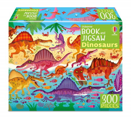 Dinozauri - 9781805319443 Usborne Book and Jigsaw Dinosaurs