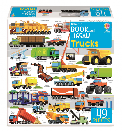 Puzzle - 9781803704807 Usborne Book and Jigsaw Trucks
