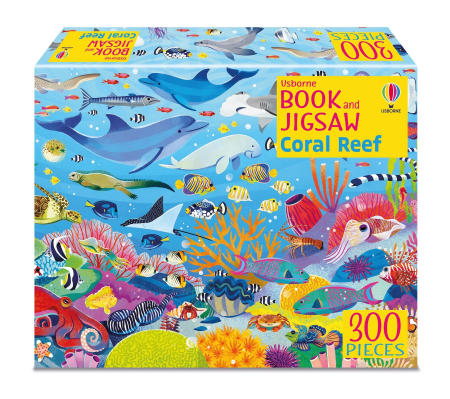 Puzzle - 9781803708195 Usborne Book and Jigsaw Coral Reef
