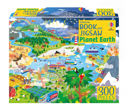 Puzzle - 9781805072850 Usborne Book and Jigsaw Planet Earth