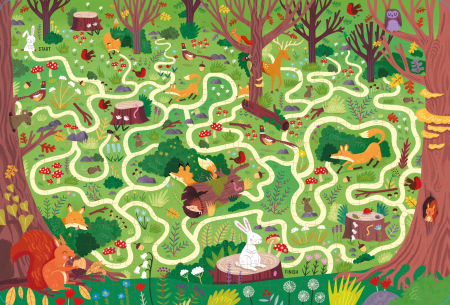 9781803705064 Usborne Book and Jigsaw Forest Maze [1]