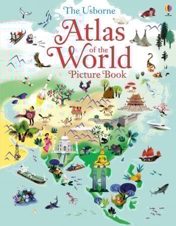 Puzzle + carte "Atlas and Jigsaw Map of the World", 300 de piese, Usborne [2]
