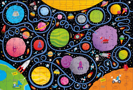 9781801310925 Usborne Book and Jigsaw Space Maze [1]