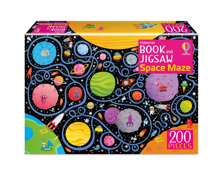 Puzzle - 9781801310925 Usborne Book and Jigsaw Space Maze