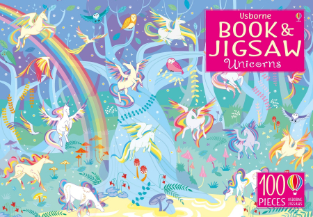 Puzzle - 9781474952699 Usborne Book and Jigsaw Unicorns