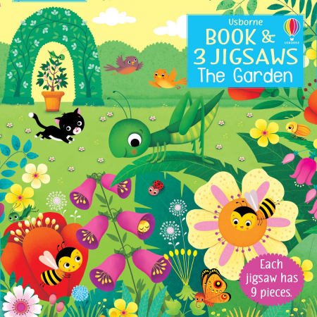 Paște - 9781474969406 Usborne Book and 3 Jigsaws: The Garden