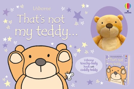 Carti senzoriale pentru bebe - 9781801310468 Usborne That's not my teddy book & toy