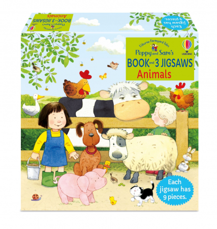 Puzzle - 9781801318471 Usborne Poppy and Sam's Book and 3 Jigsaws: Animals