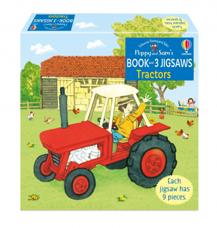 Ferma - 9781801318495 Usborne Poppy and Sam's Book and 3 Jigsaws: Tractors