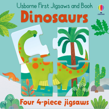 Dinozauri - 9781801313605 Usborne First Jigsaws and Book: Dinosaurs
