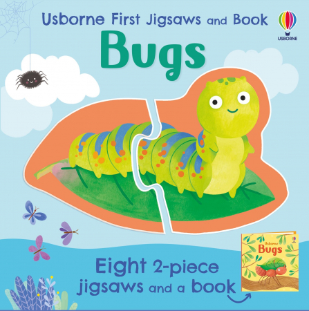 Puzzle - 9781474998086 Usborne First Jigsaws and Book: Bugs