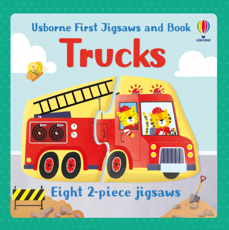 Puzzle - 9781474997997 Usborne First Jigsaws and Book: Trucks