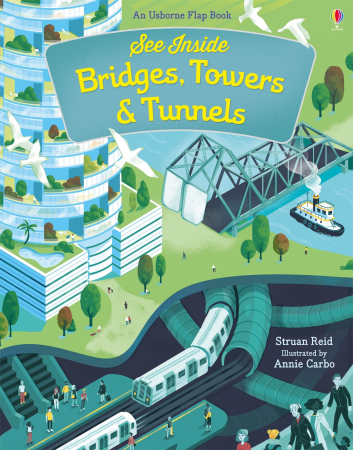 TEME populare - 9781474922500 Usborne See Inside Bridges, Towers and Tunnels
