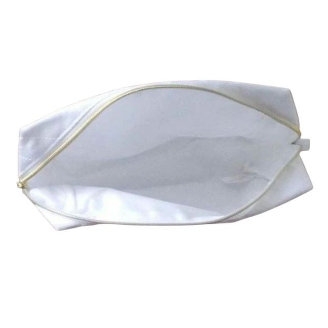 Portfard matlasat, cu fermoar, alb 22x15x5 cm [2]