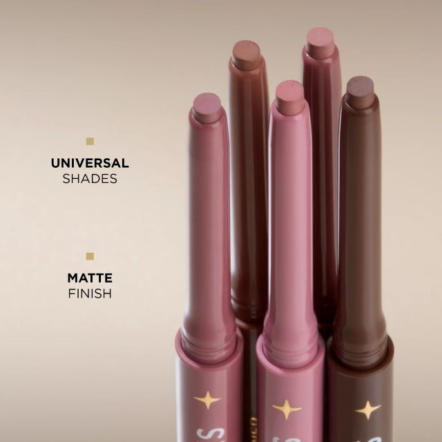 Creion de buze Click-up 01 pink frosting Celebrity Nudes Superlasting Lipliner Eveline [5]