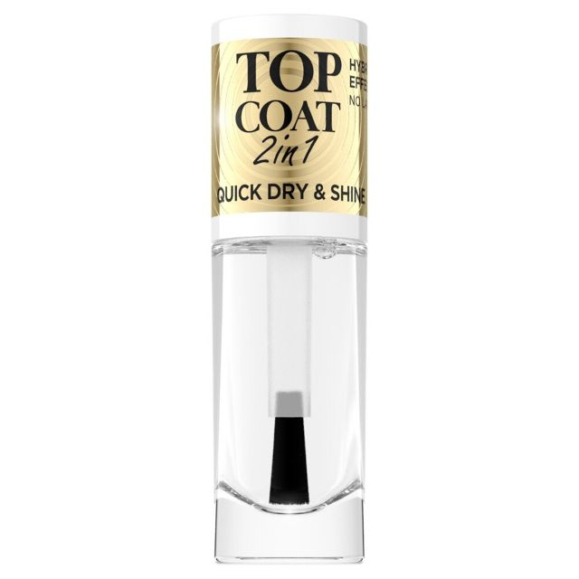 Lac de unghii Top Coat 2 in 1 Eveline Cosmetics 8 ml [1]