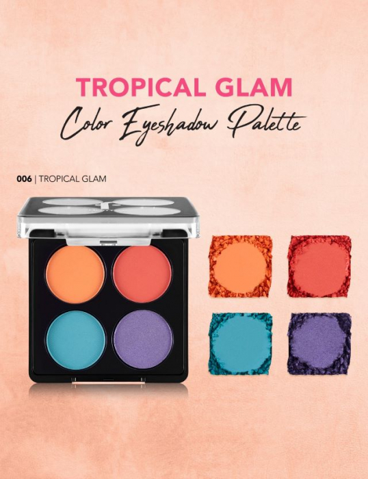 Paletă Fard de Pleoape Color 006 Tropical Glam Flormar 6 g [2]