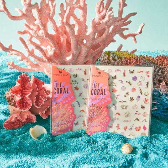 Abtibilduri pentru unghii Live Life in Coral Essence 72 buc. [3]