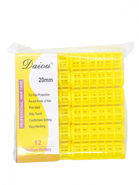 Bigudiuri Din Plastic cu Capac 12 buc./20 mm [1]
