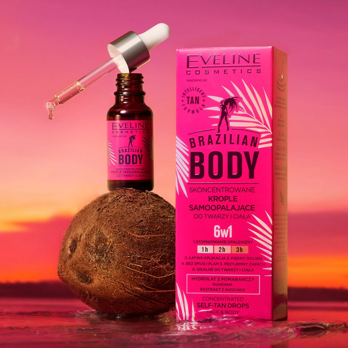 Brazilian Body Concentrated Self-Tan Drops Face&Body Eveline [2]