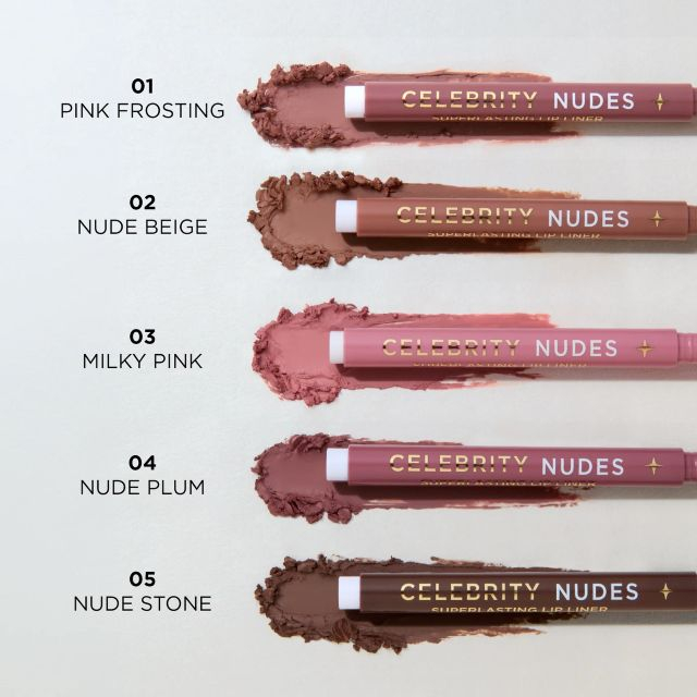 Creion de buze Click-up 04 nude plum Celebrity Nudes Superlasting Lipliner Eveline [2]