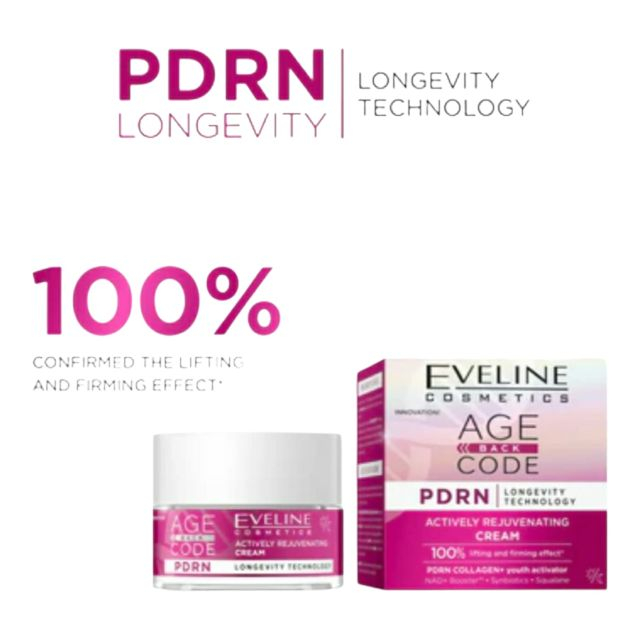 Cremă de față cu efect de lifting și fermitate Age Back Code Actively Rejuvenating Cream Eveline 50 ml [4]
