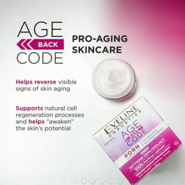 Cremă de față cu efect de lifting și fermitate Age Back Code Actively Rejuvenating Cream Eveline 50 ml [5]
