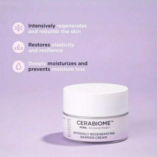 Cremă de față intens reparatoare Cerabiome Intensely Regenerating Barrier Cream Eveline 50 ml [3]
