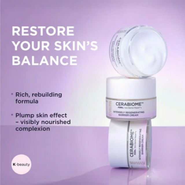 Cremă de față intens reparatoare Cerabiome Intensely Regenerating Barrier Cream Eveline 50 ml [2]