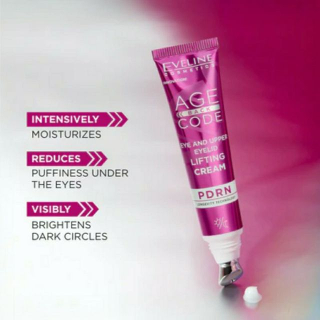 Cremă de ochi pentru zona de sub ochi și pleoapa superioară Age Back Code PDRN Eye and Upper Eyelid Lifting Cream Eveline 15 ml [5]