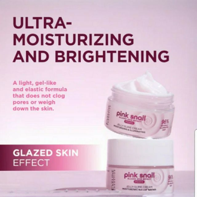 Cremă de zi hidratantă și iluminatoare cu jeleu de melc roz Eveline 50 ml [4]