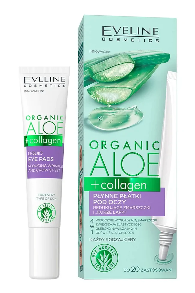 Crema-Gel hidratanta pentru conturul ochilor Organic Aloe + Collagen [1]