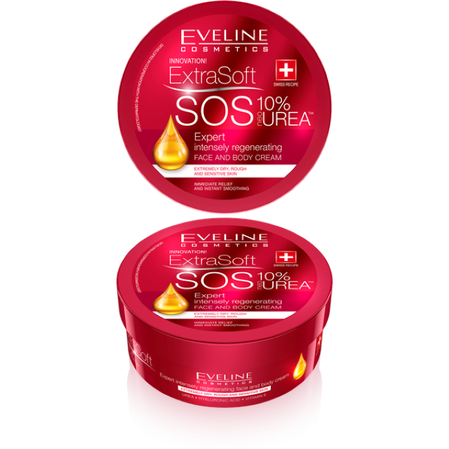 Crema hidratanta pentru fata si corp Extra Soft SOS 10% Urea 175 ml Eveline [1]