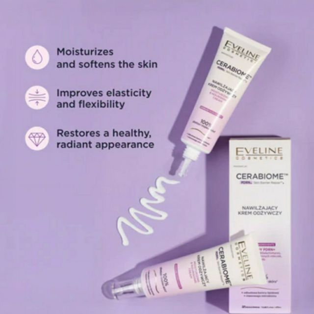 Cremă hidratantă și hrănitoare Cerabiome PDRN Skin Barrier Repair Moisturizing & Nourishing Cream Eveline 50 ml [3]