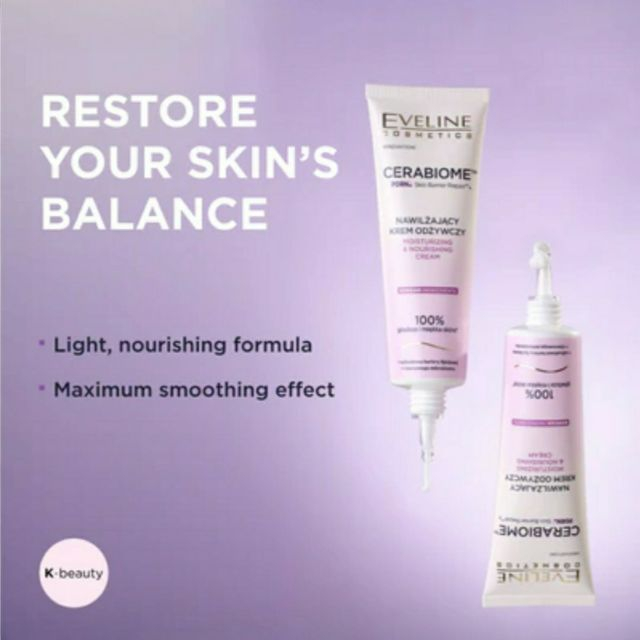 Cremă hidratantă și hrănitoare Cerabiome PDRN Skin Barrier Repair Moisturizing & Nourishing Cream Eveline 50 ml [2]