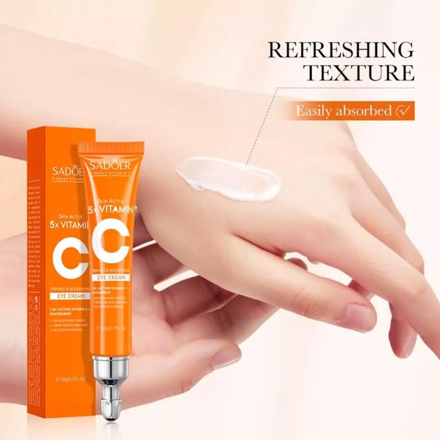 Cremă hidratantă și revigorantă pentru ochi Skin Active 5x Vitamin C SADOER 20 g [3]