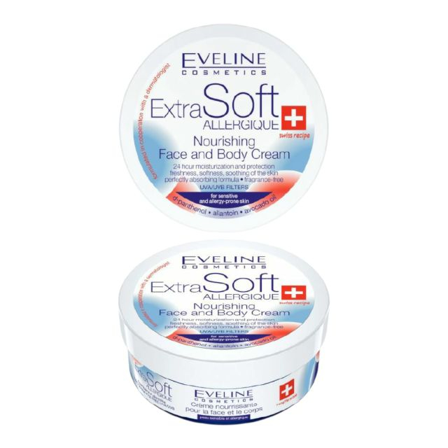 Cremă hrănitoare pentru față și corp pentru ten sensibil Extra Soft Eveline 200 ml [1]