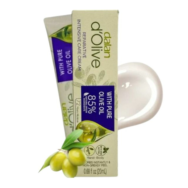 Cremă intensivă pentru mâini/corp cu ulei de măsline Dalan 20 ml [2]