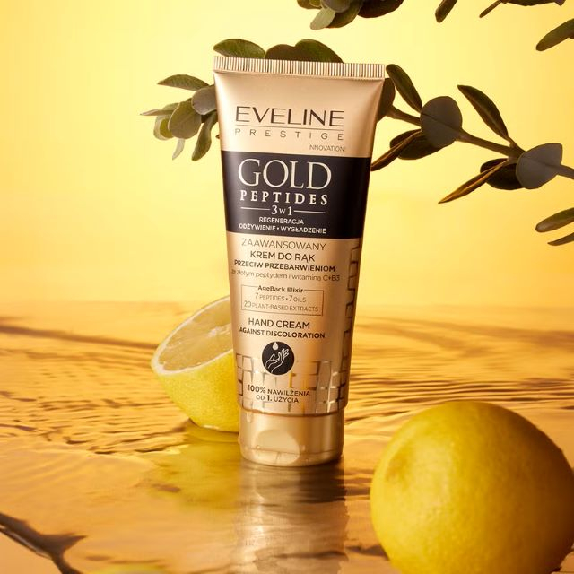 Crema pentru maini impotriva decolorarii Gold Peptides Eveline 75 ml [2]