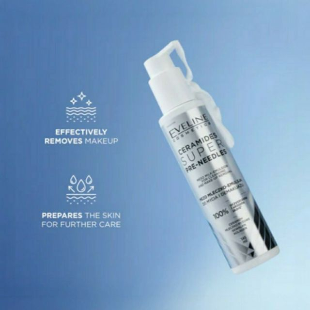 Emulsie cremoasă pentru curățare și demachiere Ceramides Super Pre-Needles Meso Milk-Emulsion Eveline 145 ml [3]