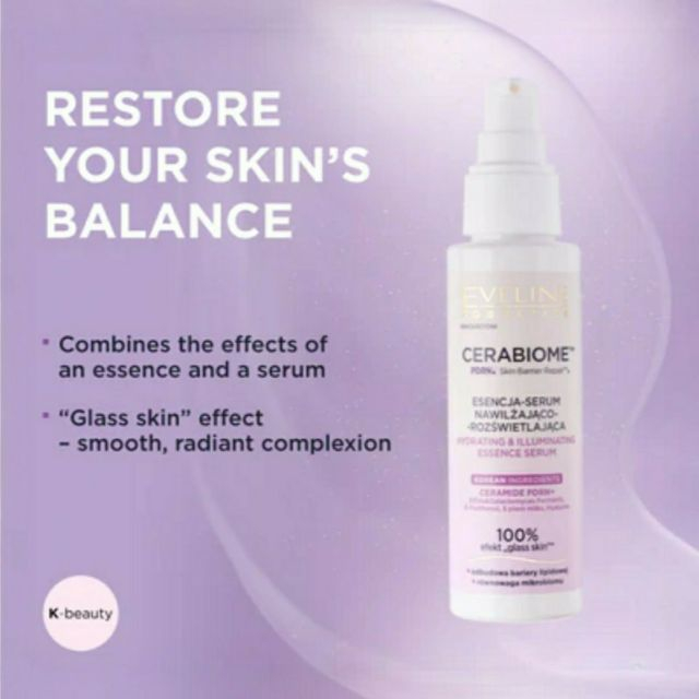 Esență-serum intens hidratantă și iluminatoare Cerabiome PDRN Hydrating & Illuminating Essence Serum Eveline 100 ml [2]