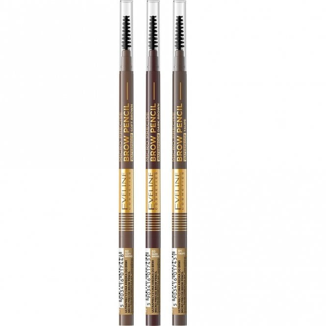 Eveline Brow Pencil Micro 01 Precise Ultra Precise Waterproof Eveline [3]