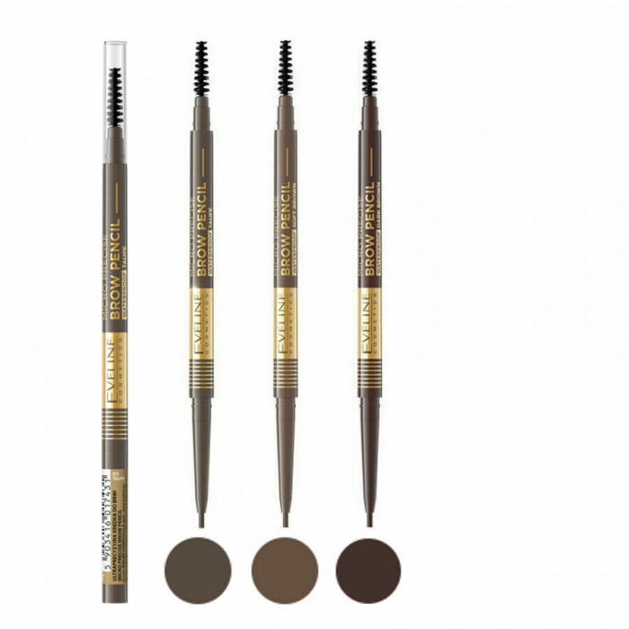 Eveline Brow Pencil Micro 01 Precise Ultra Precise Waterproof Eveline [2]