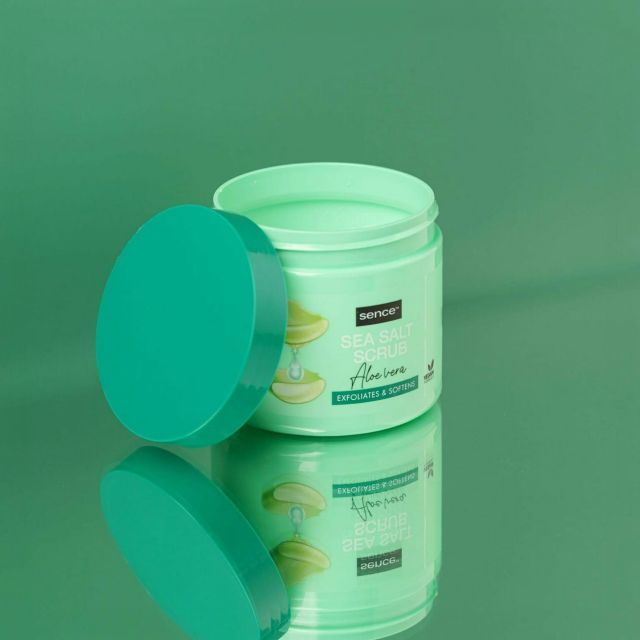 Exfoliant de corp cu sare de mare și aloe vera Sence Sea Salt Scrub Aloe Vera 500 g [2]