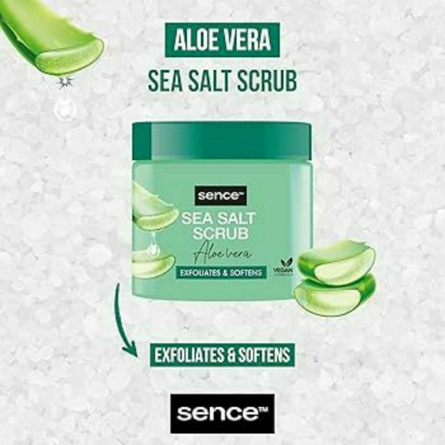 Exfoliant de corp cu sare de mare și aloe vera Sence Sea Salt Scrub Aloe Vera 500 g [3]