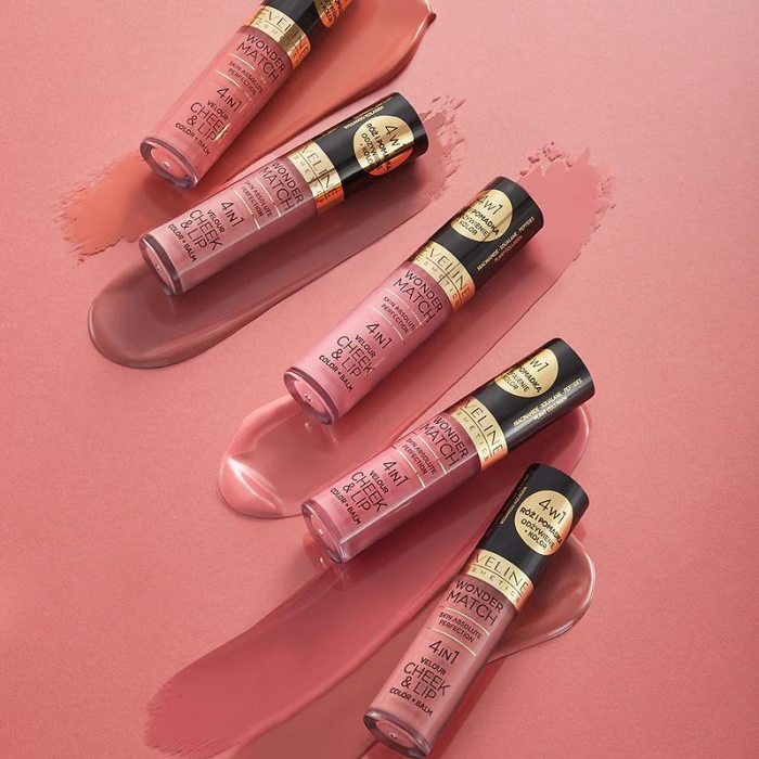 Fard de obraz si ruj lichid 4-1 Cheek & Lip Color Balm Wonder Match Eveline [2]