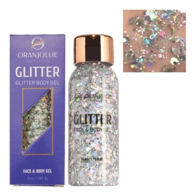 Glitter in gel pentru față/corp/păr Oranjollie 35 ml [1]
