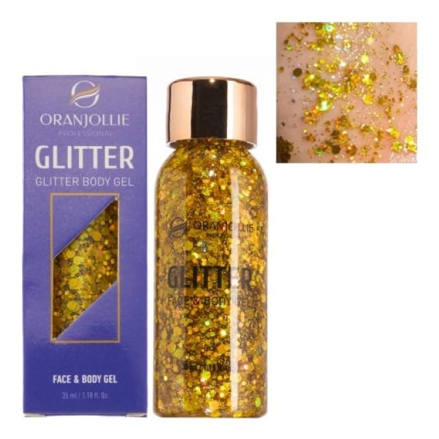 Glitter in gel pentru față/corp/păr Oranjollie 35 ml [1]